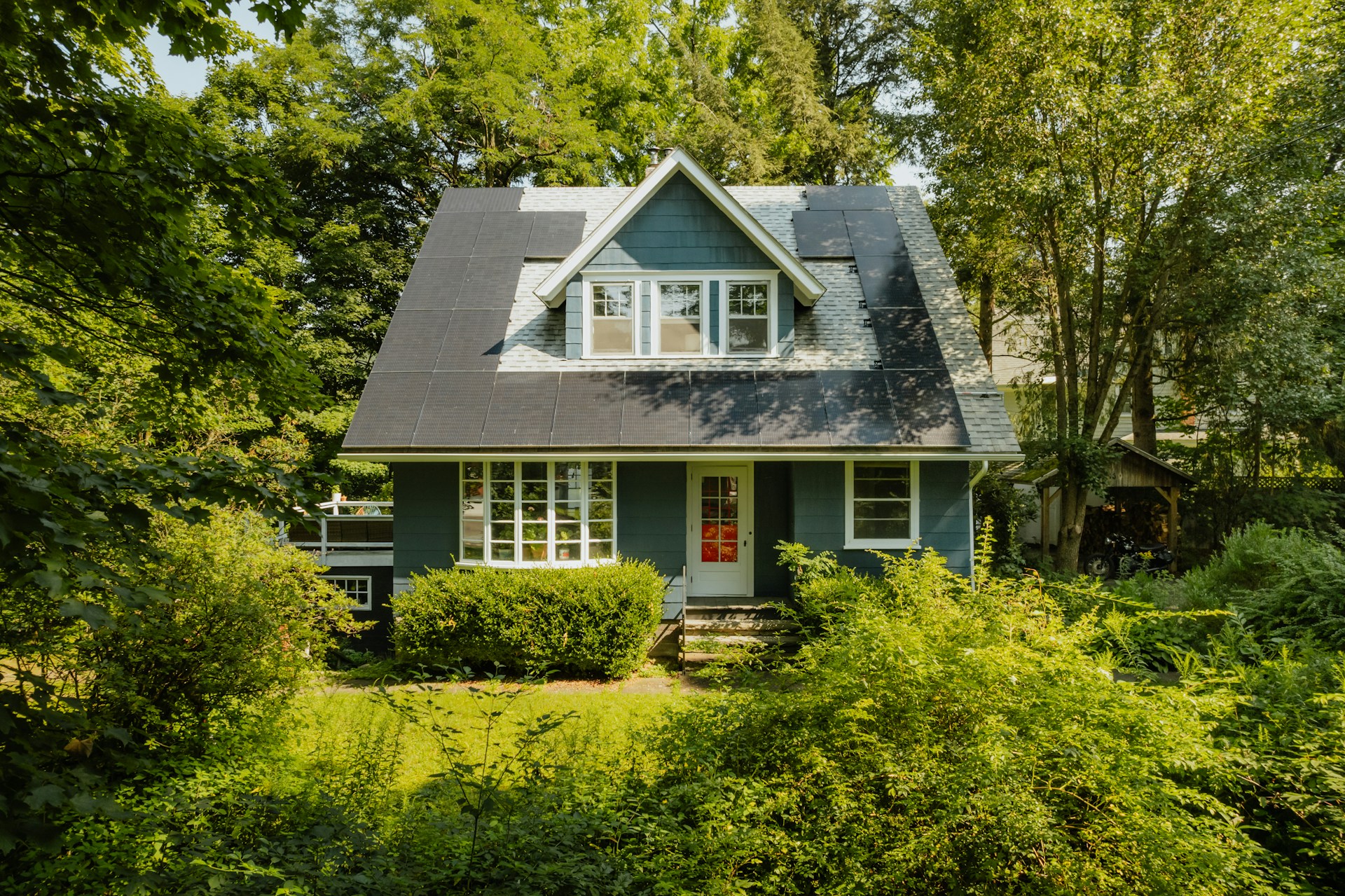 Green house in natural setting